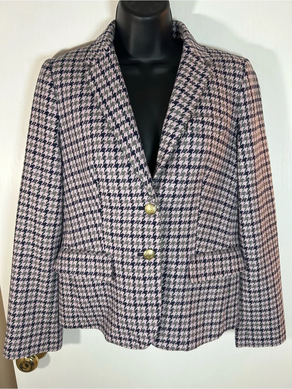 J Crew Houndstooth Blazer Size 4